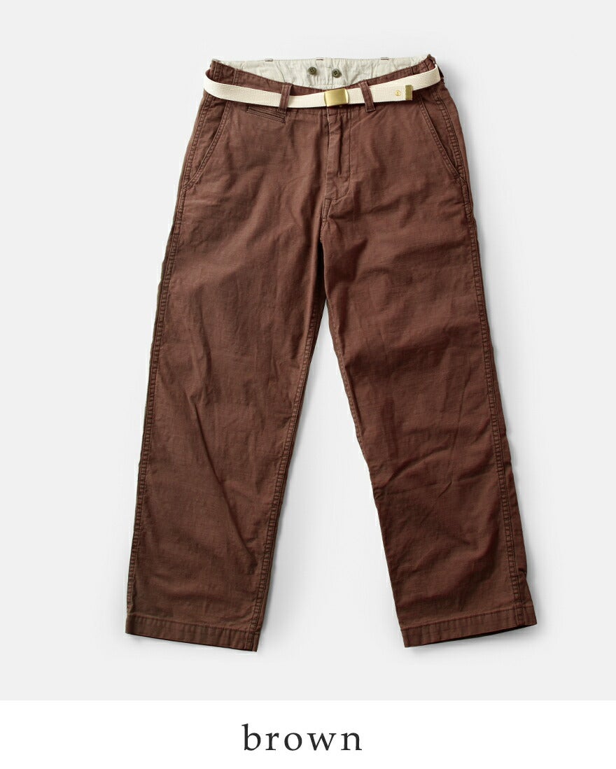 MASTER&Co. マスターアンドコー ベルト付き コットン チノパンツ mc076
