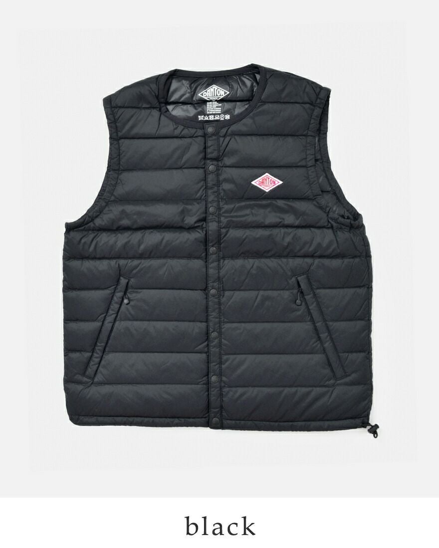 DANTON ダントン クルーネック インナーダウン ベスト dt-a0002nnf