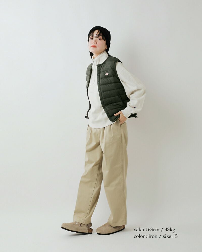 定番✨ダントン インナーダウンベスト グレー 34 S レディース クルーネック DANTON/ダントン インナーダウンクルーネックベスト INNER DOWN CREW