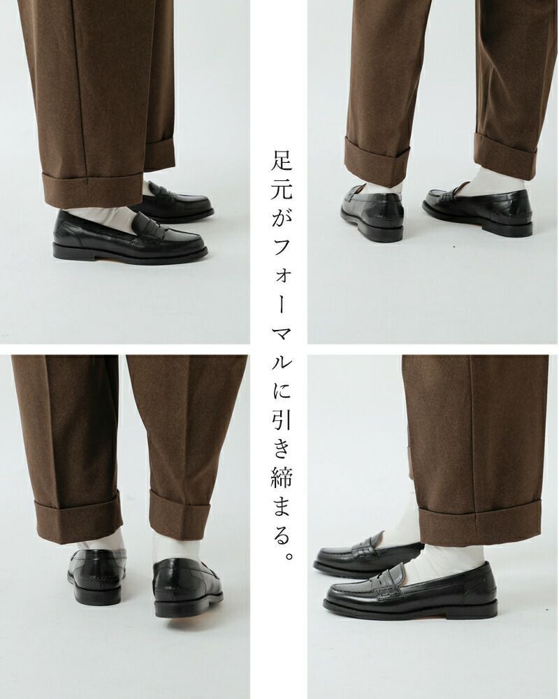 DIEGO BELLINI ディエゴベリーニ フラット レザー コイン ローファー