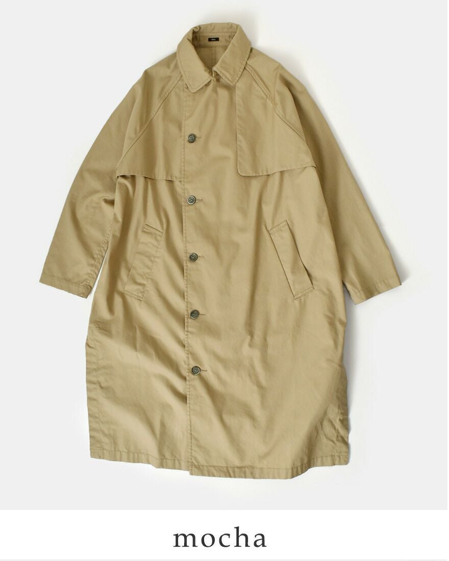 tissu ティシュ ハイデンシティ エフォートレス トレンチコート