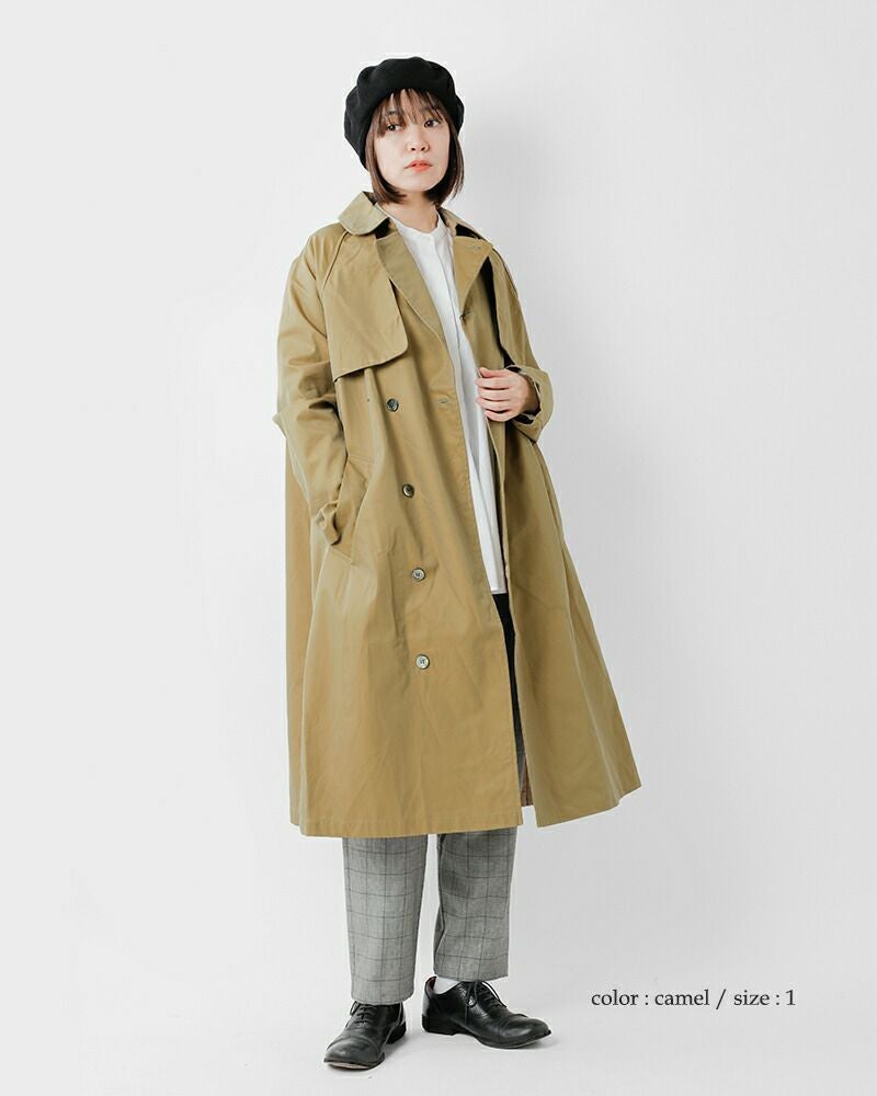 tissu ティシュ ハイデンシティ エフォートレス トレンチコート