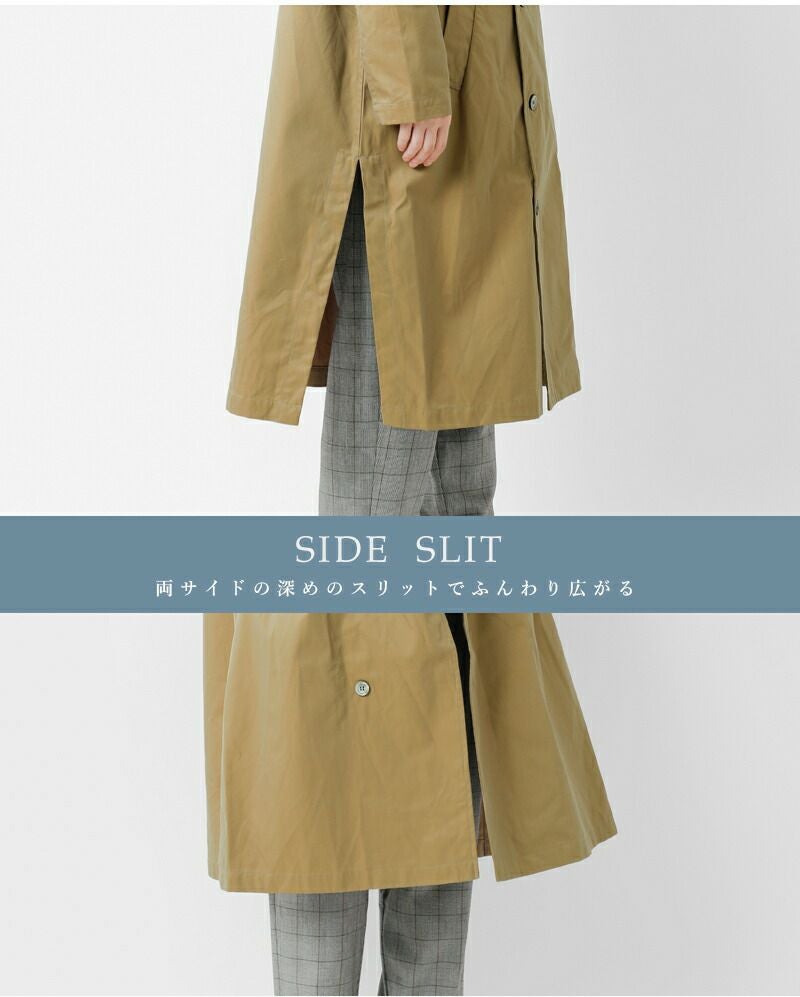 tissu ティシュ ハイデンシティ エフォートレス トレンチコート