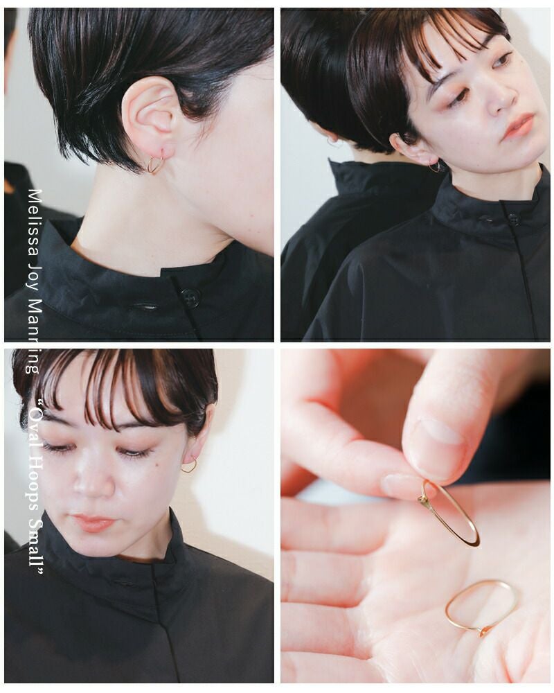 Melissa Joy Manning メリッサ ジョイ マニング 14kt オーバル フープ