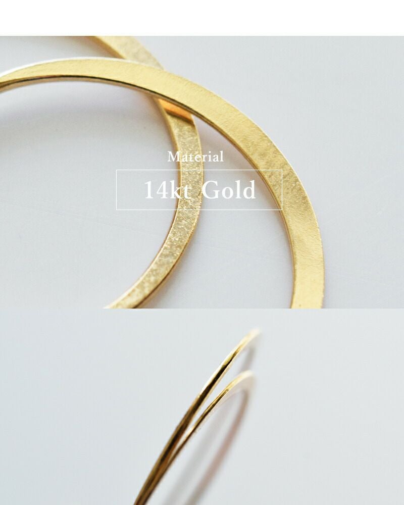 Melissa Joy Manning メリッサ ジョイ マニング 14kt ラウンド フープ