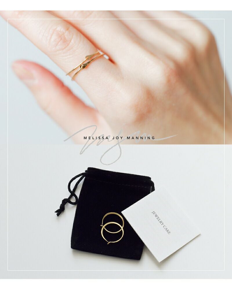 Melissa Joy Manning メリッサ ジョイ マニング 14kt ラウンド フープ