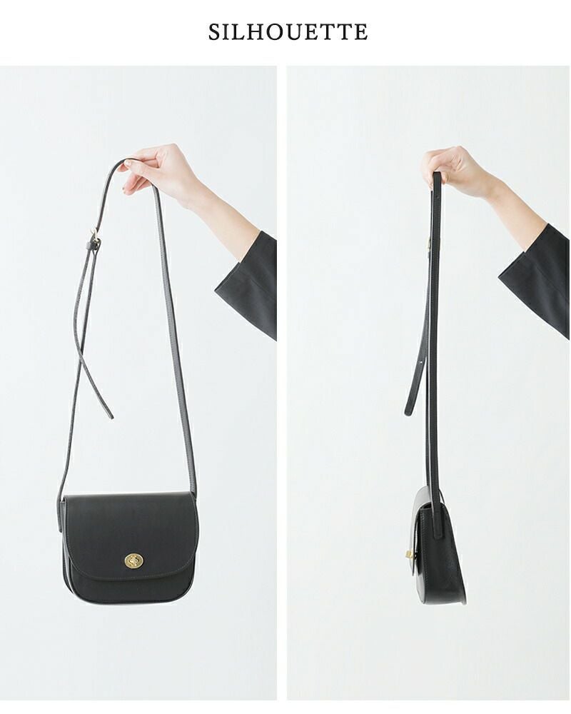 Mimi ミミ グレイン ベジタブル タンニンレザー ショルダーバッグ