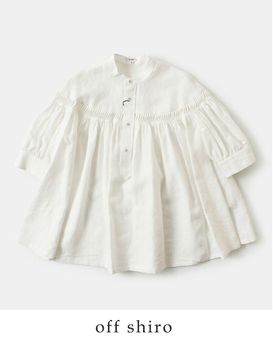 20%OFF】Scye サイ リネン キャンブリック タック ハーフスリーブ