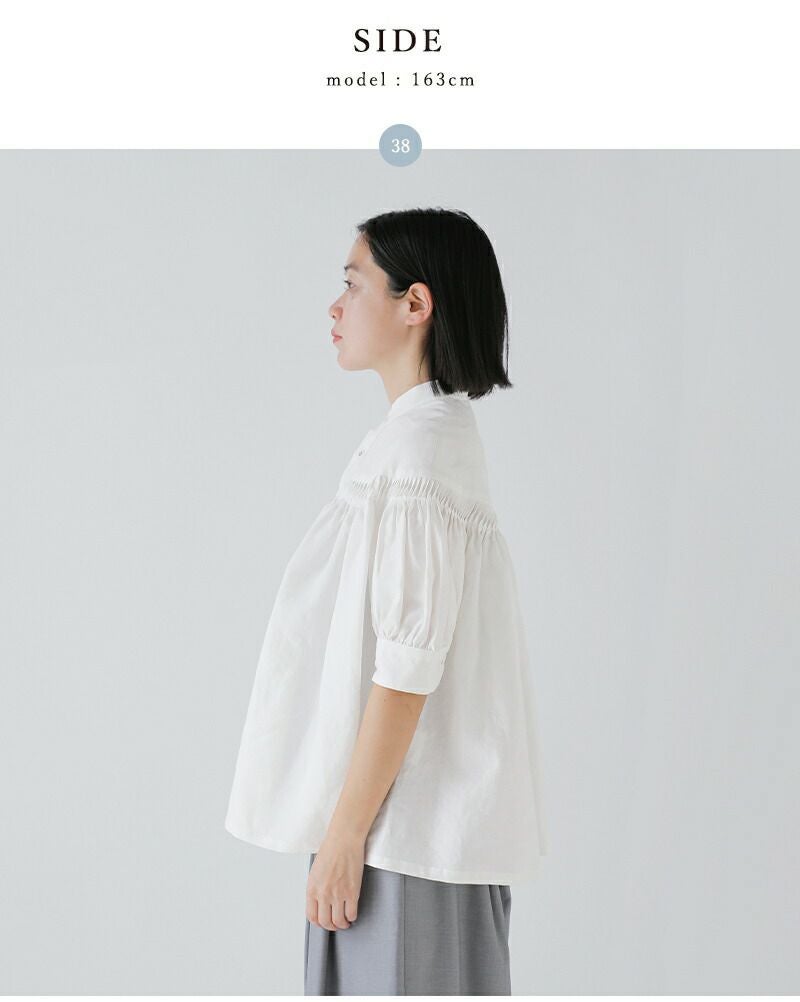 19SS drawer scye 別注 リネン ブラウス サイ ドゥロワー Drawer（ドゥロワー）の「Drawer別注〈Scye（サイ）〉 SHIRT（シャツ