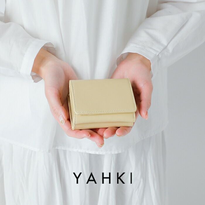 YAHKI ヤーキ スムースレザーコンパクトウォレット YH-207 楽天市場】YAHKI ヤーキ スムースレザー コンパクト 三つ折り