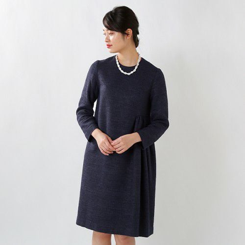 nooy(ヌーイ)モノクロームリボンジャガードベルドレス nop02ss19-yn