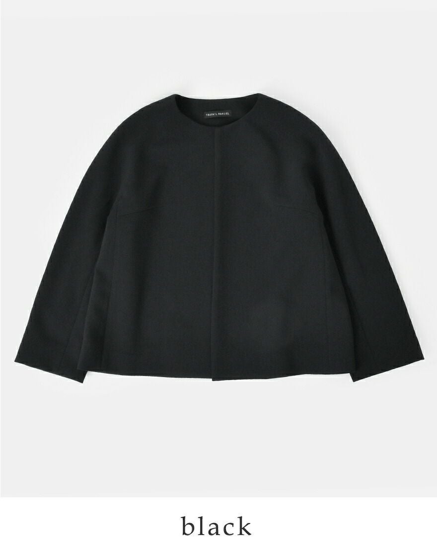 TRAVAIL MANUEL トラバイユマニュアル ダブルクロス ノーカラー