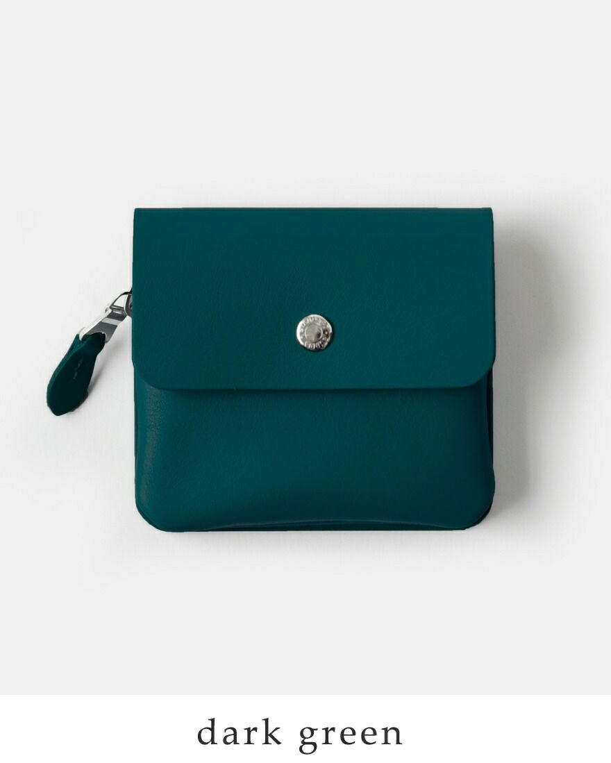 【美品】スタンダードサプライ　パルフラップウォレット ダークグリーン 財布 STANDARD SUPPLY スタンダードサプライ レザー フラップ ウォレットS