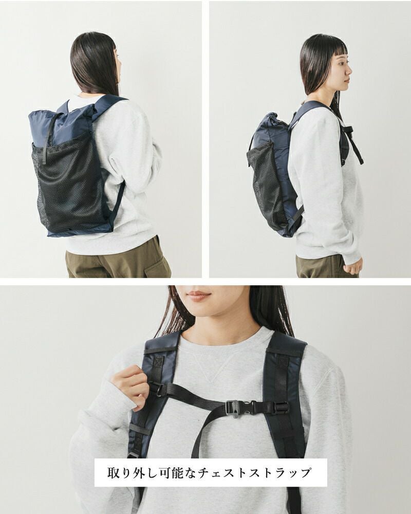 TRAIL BUM メッシュ ポケット 軽量 バックパック “BIG TURTLE