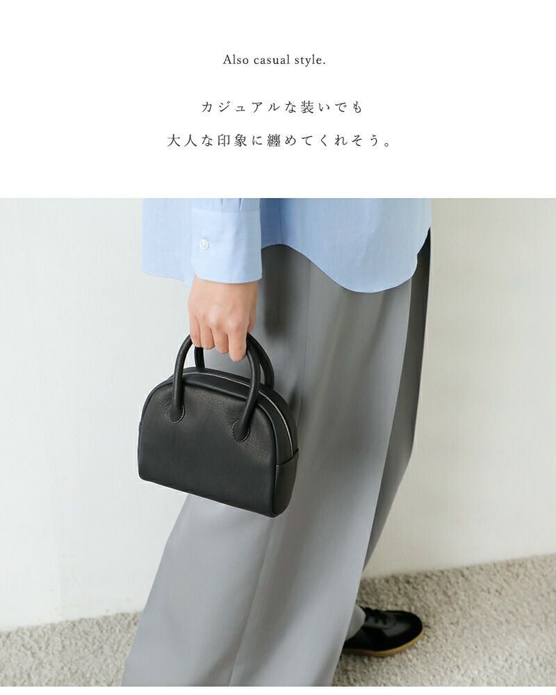 Aeta アエタ ディアレザー ボストンバッグ ミニ “DEER” da24-mt ユニ