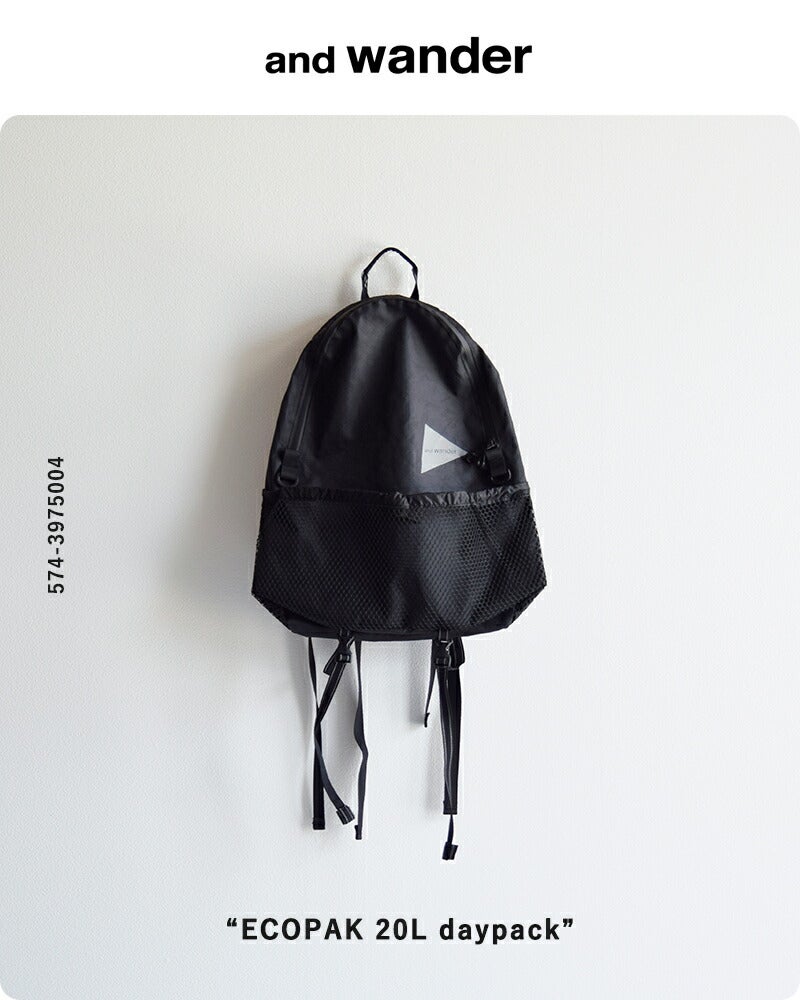 クーポン対象】and wander アンドワンダー エコパック 20L デイパック
