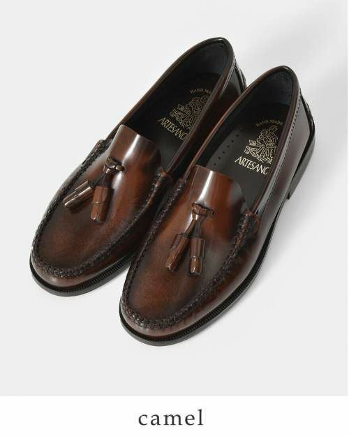 ARTESANOS(アルテサノス)aranciato別注 レザータッセルローファー 605