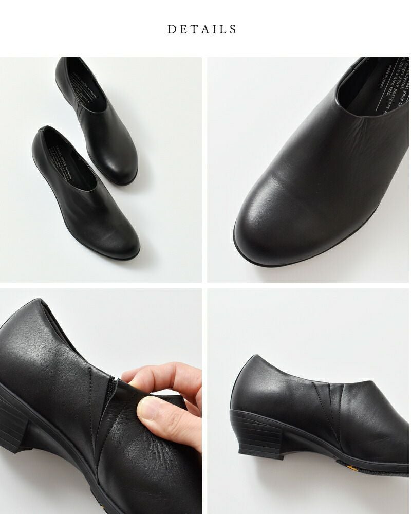 TRAVEL SHOES by chausser トラベルシューズバイショセ レザーウェッジ
