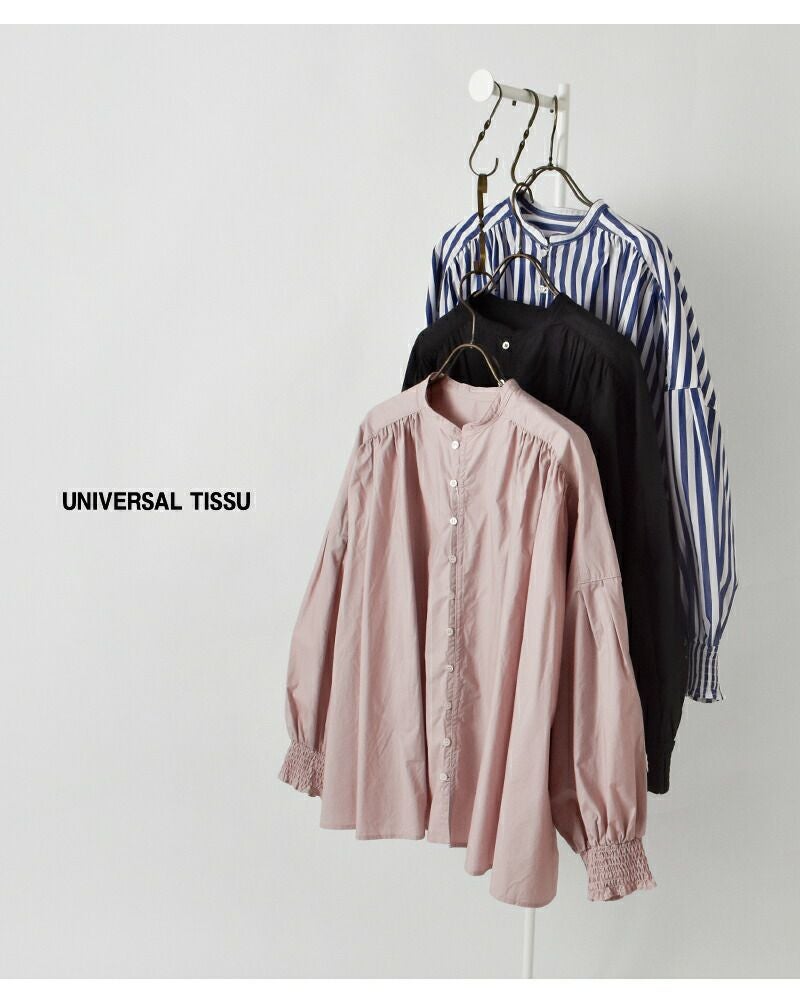 universal tissu  ブラウス UNIVERSAL SEVEN｜UNIVERSAL TISSU｜コンボギャザーブラウス｜BLA