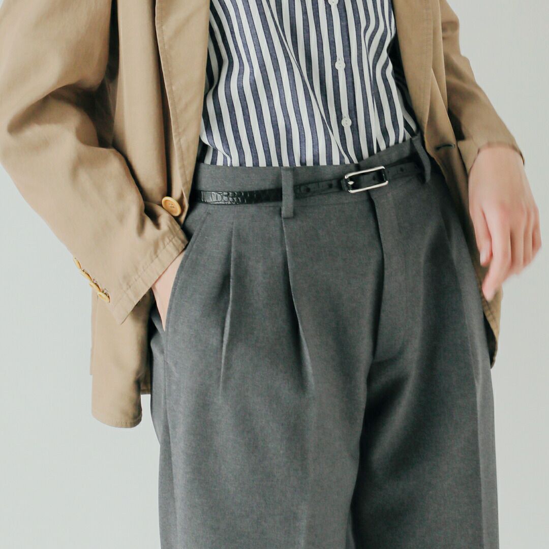 MASTER&Co. マスターアンドコー 型押し レザー ベルト mc1129