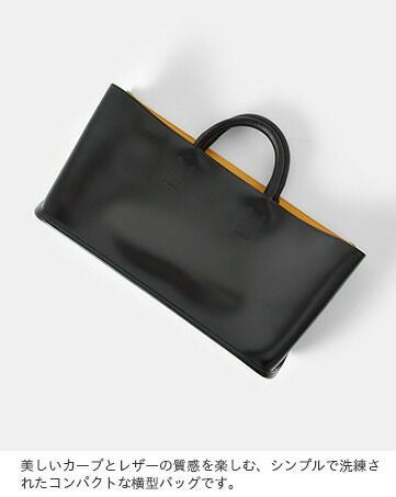 PIENI(ピエニ)PVC×ピッグレザーワイドトートバッグ“Kaari series