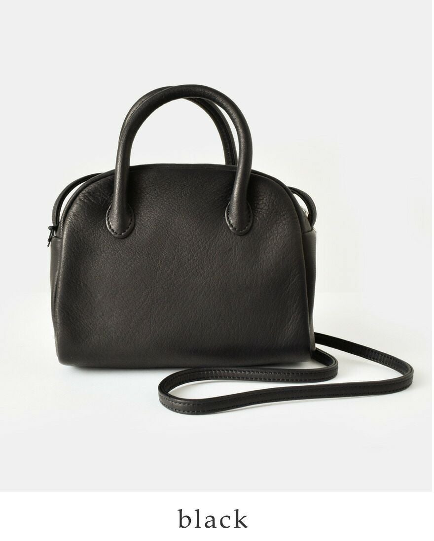 Aeta アエタ ディアレザー ボストン ミニ ショルダー バッグ “DEER