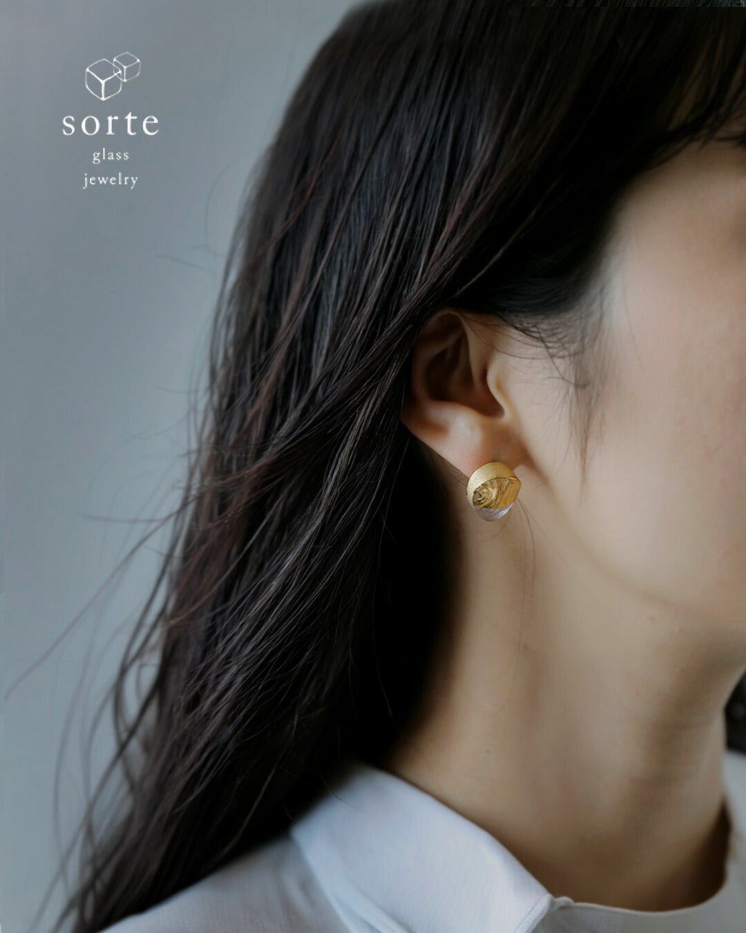 sorte ソルテ ガラス サークル ピアス＆イヤリング sgj-101 レディース