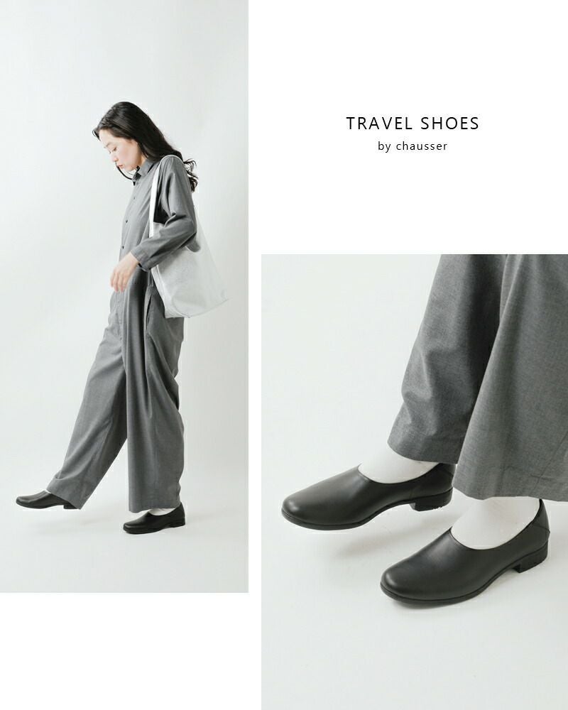 TRAVEL SHOES by chausser トラベルシューズバイショセ レザー