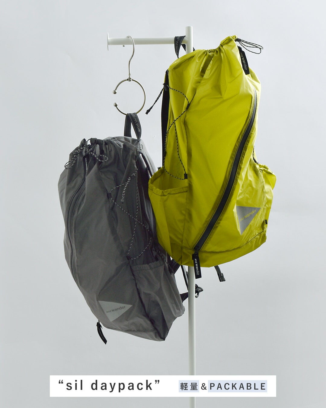 and wander アンドワンダー シル デイパック sil daypack 574-5975211