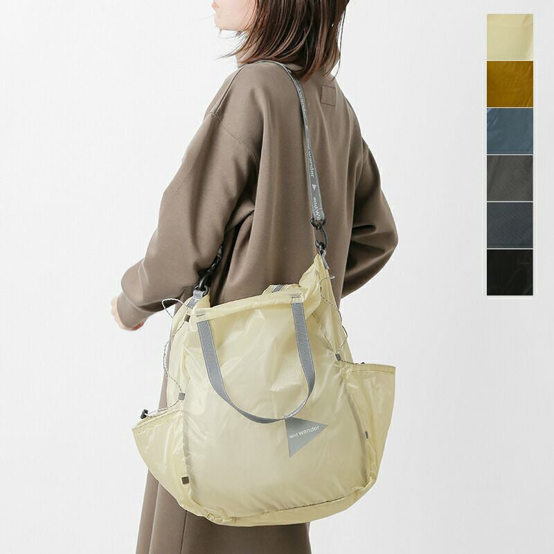 and wander アンドワンダー シル トート バッグ “sil tote bag” 574