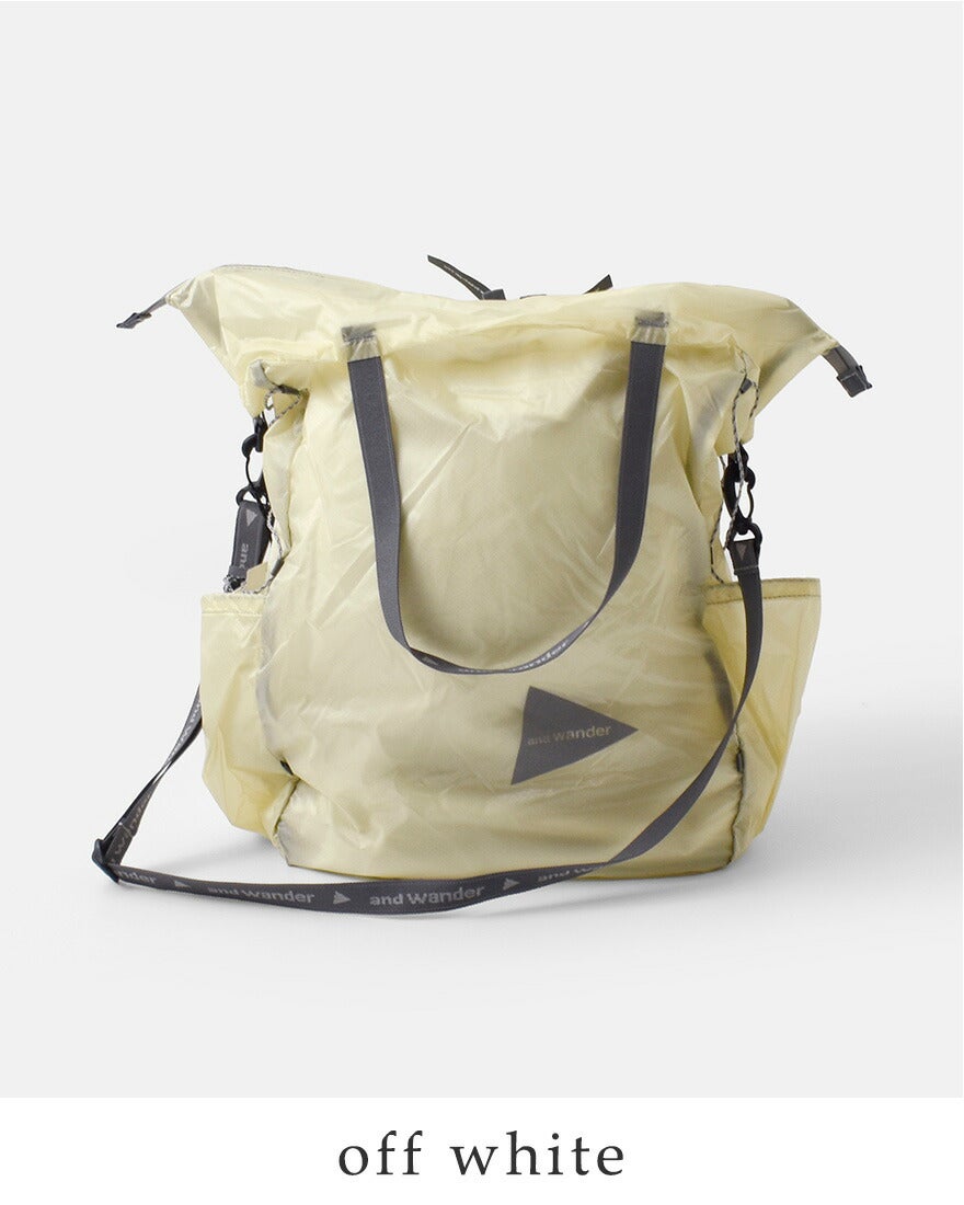 and wander アンドワンダー シル トートバッグ sil tote bag 574