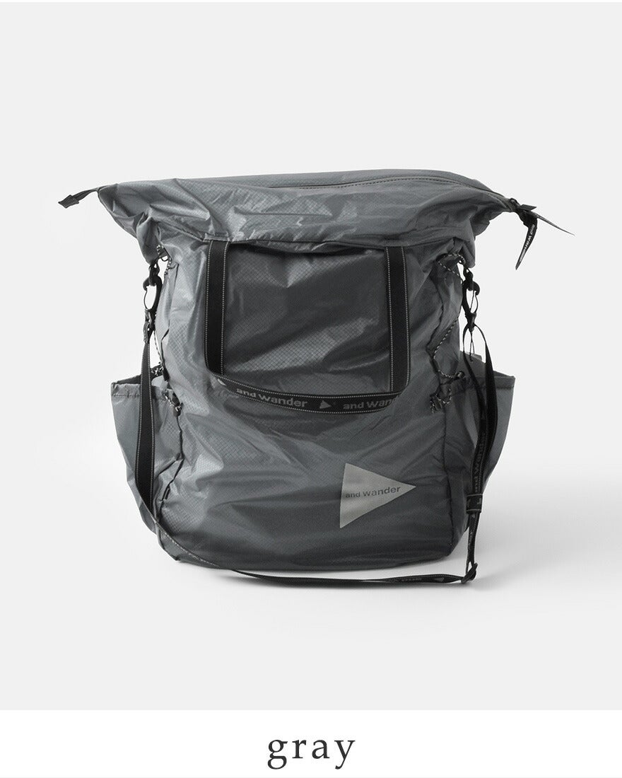 and wander アンドワンダー シル トートバッグ sil tote bag 574