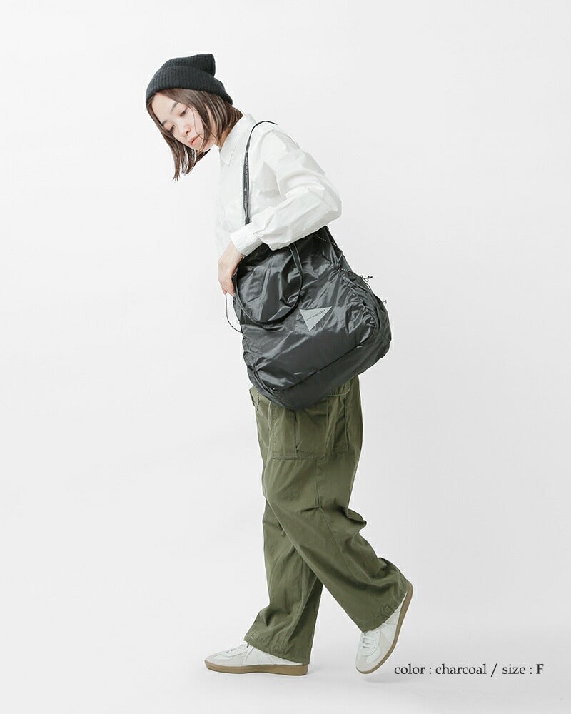 and wander/アンドワンダー　sil tote bag　シルトートバッグ and wander アンドワンダー シル トートバッグ sil tote bag 574