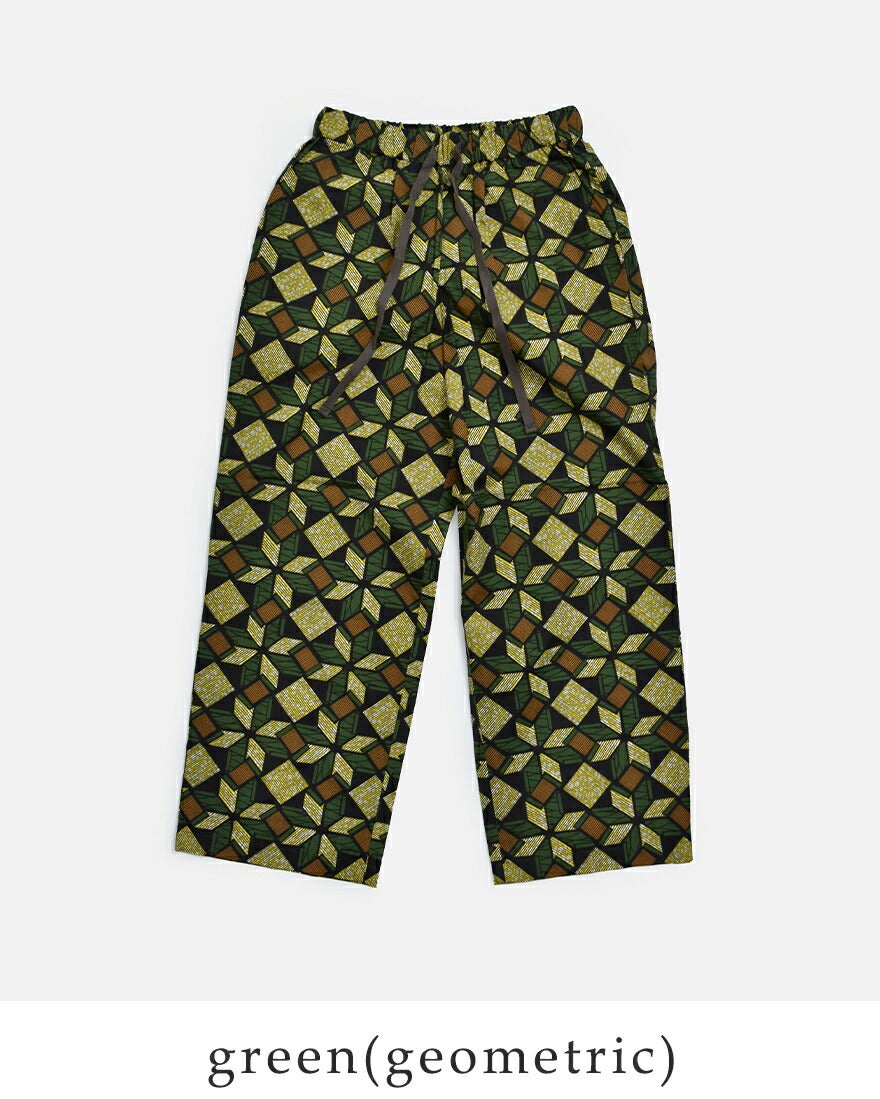 70s LEGLAZIK QUIMPER コットンツイル フィッシャーマン Le Glazik ルグラジック コットン バティックプリント ドロー