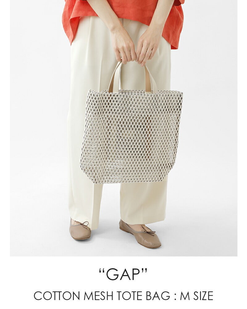 MARY AL TERNA メアリオルターナコットン メッシュ トートバッグ M GAP
