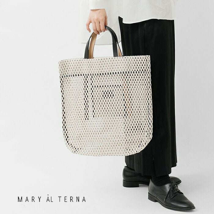 MARY AL TERNA メアリオルターナ コットン メッシュ トートバッグ L