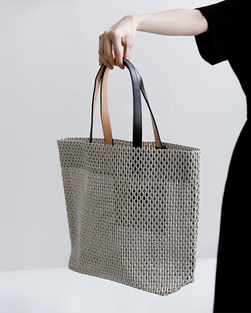 MARY AL TERNA メアリオルターナ コットン メッシュ トートバッグ L