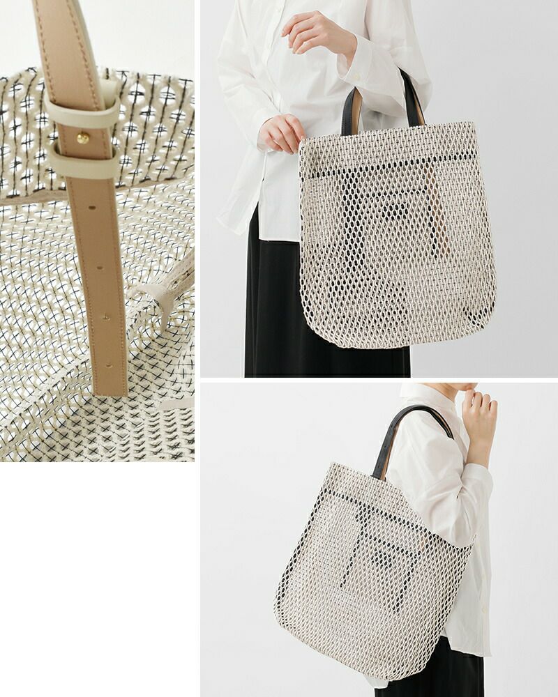 MARY AL TERNA メアリオルターナ コットン メッシュ トートバッグ L