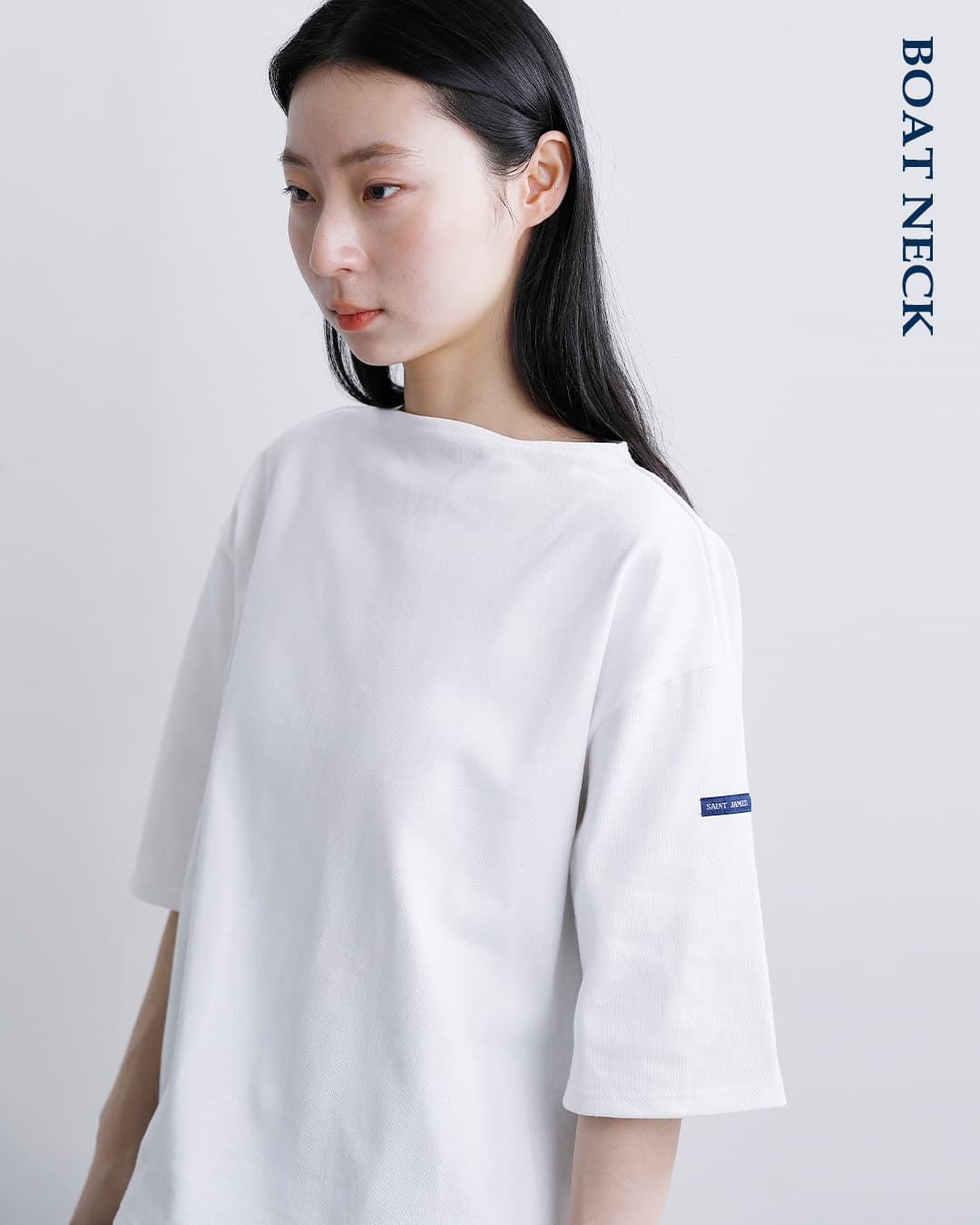 セントジェームス　ウェッソンTシャツ4 SAINT JAMES セントジェームス 厚手 コットン ボートネック ウェッソン