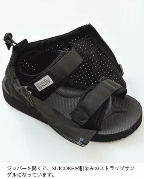 SUICOKE(スイコック)メッシュプラットフォーム オープントゥサボ