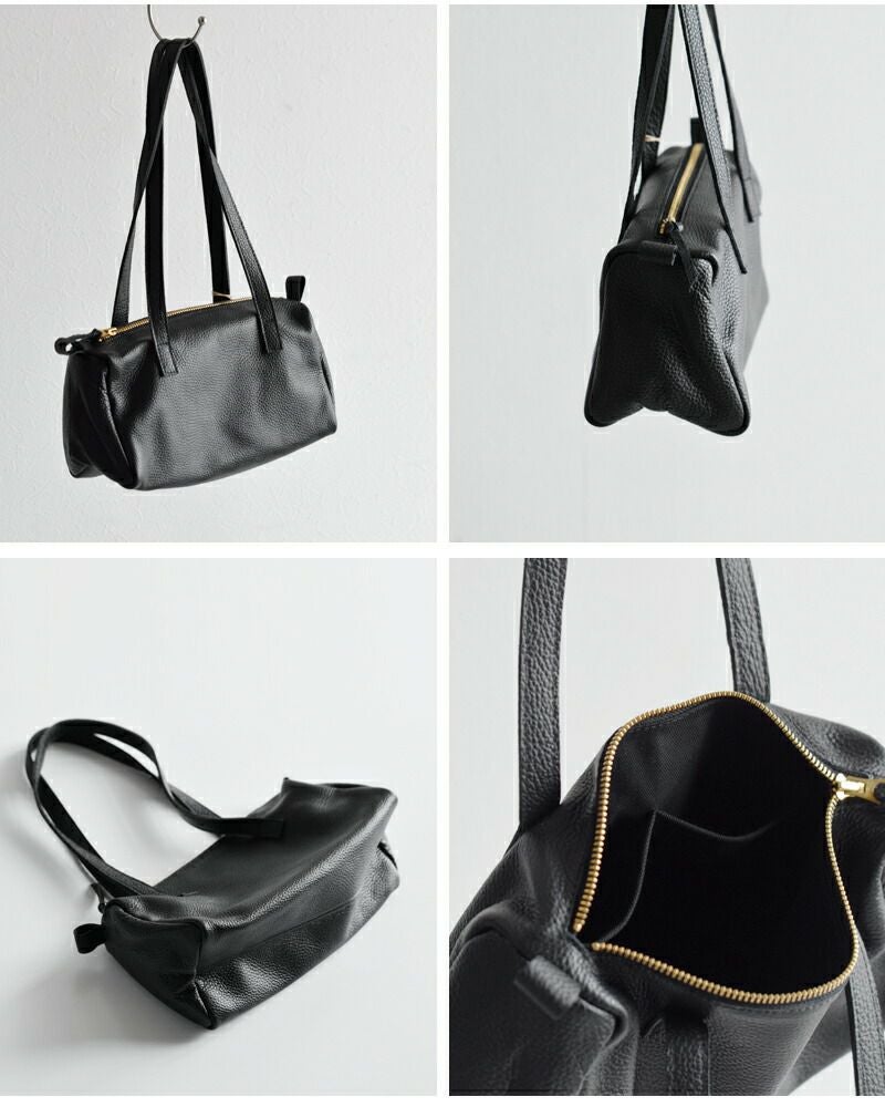 MARINE DAY マリンデイ シュリンク カウレザー ボストンバッグ “MARIA