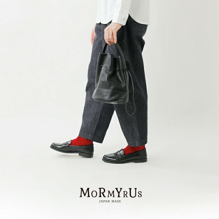 mormyrus モルミルス レザー 巾着 ハンドバッグ m-143-ma レディース