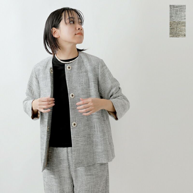 nooy ヌーイ イタリアンジャガード ケープ ジャケット itajk01-yh