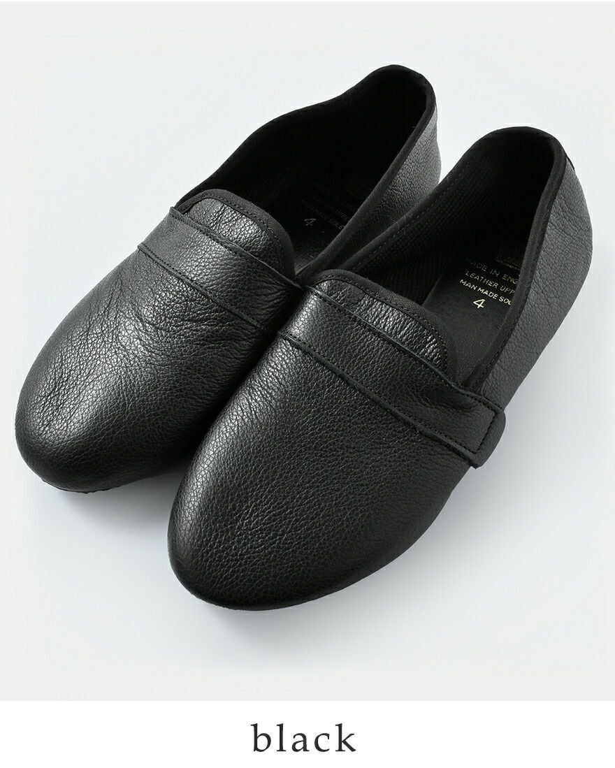 CROWN クラウン レザー ホールカット フラット シューズ wholecut