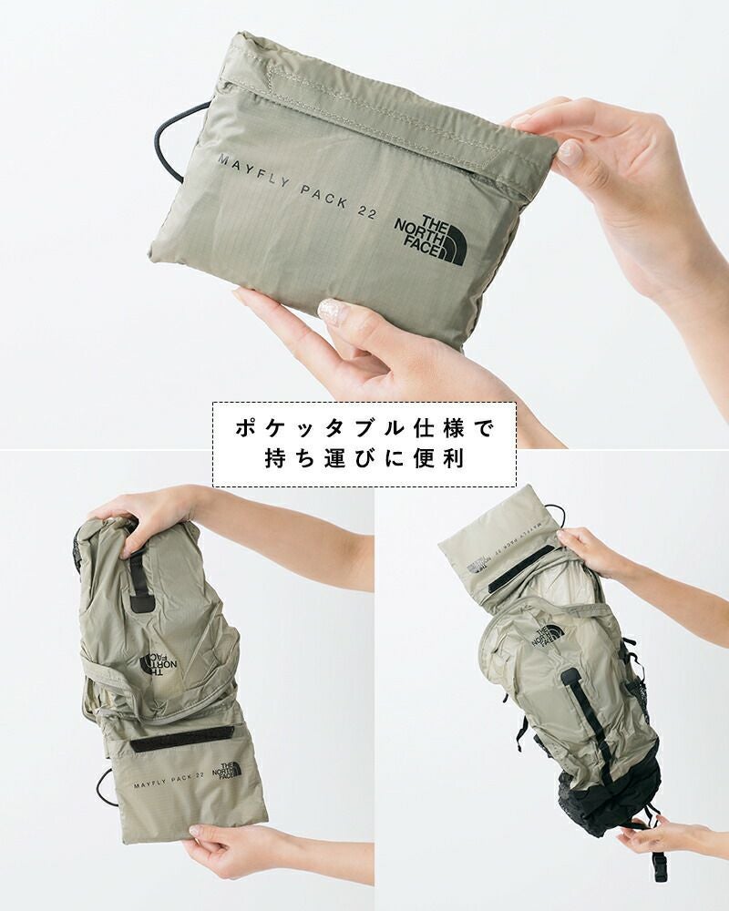 THE NORTH FACE ノースフェイス ポケッタブル メイフライ パック 22L THE NORTH FACE ノースフェイス ポケッタブル メイフライ パック 22L