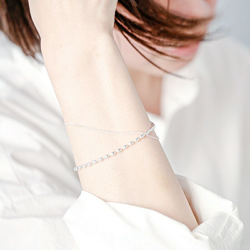 aura オーラ シルバー925 ブレスレット“okome bracelet” a-b001