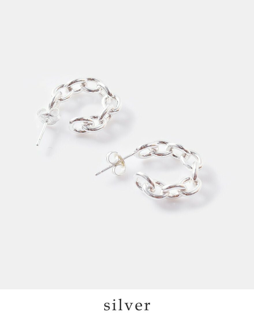 aura オーラ シルバー925 チェーン ピアス“chain pierce” a-p015