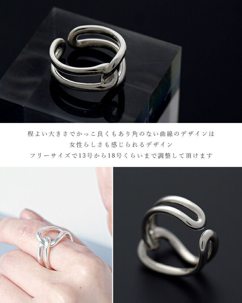 aura オーラ シルバー925 ハンドシェイク リング“handshake ring” a