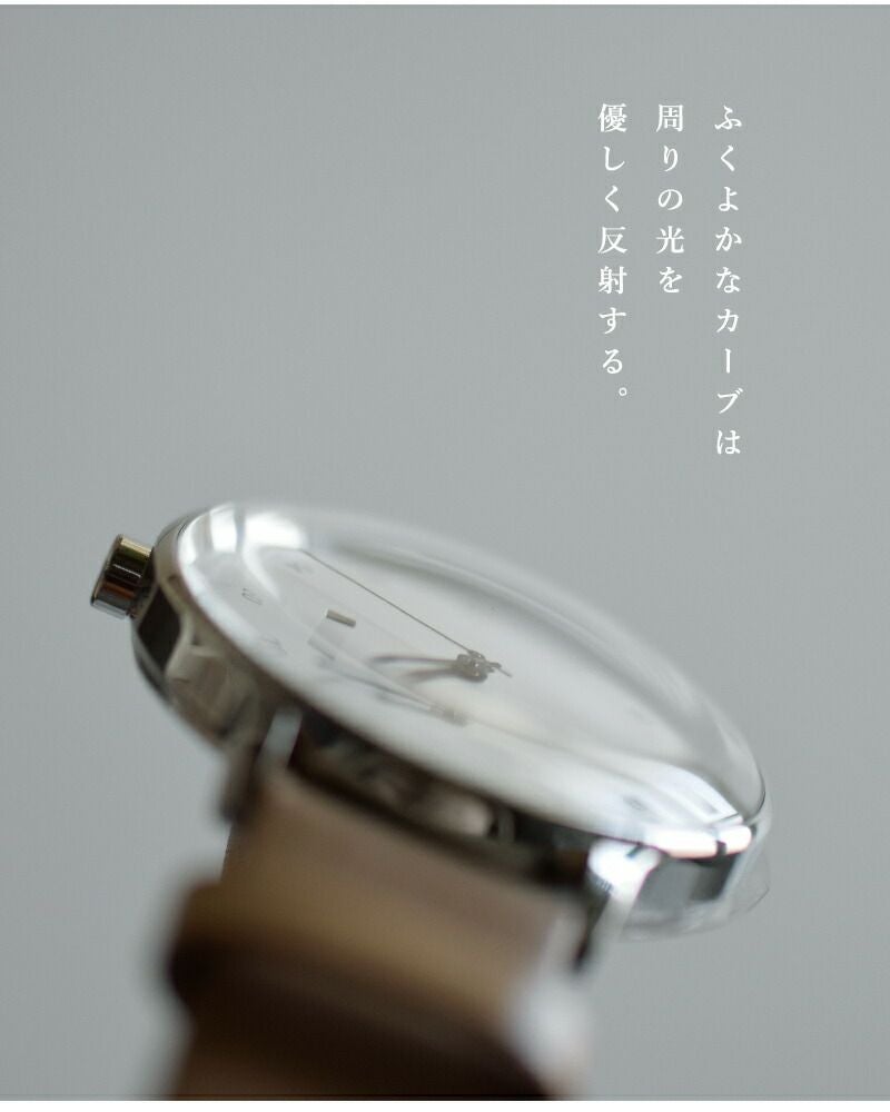 sazare シルバーミラーフィニッシュ Ref : 01.01.00 sazare｜SS シルバー ミラー フィニッシュ ホワイト ダイヤル レザー