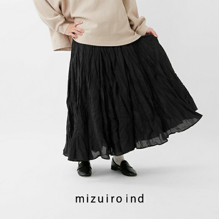 ミズイロインド mizuiro ind コットンローン ボリューム フレア